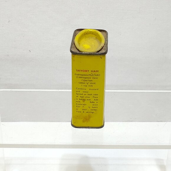 Colman's Bull's Head Mustard Spice Tin 2 Oz Collectible Décor Tin England VTG - Picture 3 of 6